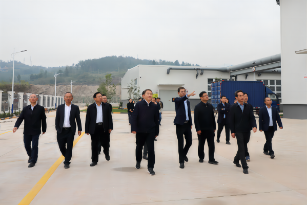 忠縣縣委書記李電一行蒞臨忠縣海螺環(huán)保調(diào)研督導重點項目建設(shè)